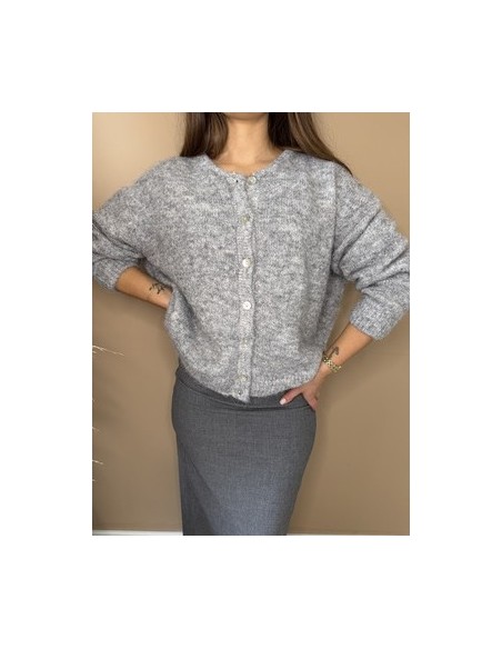 Gilet gris JULIA