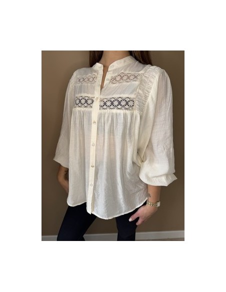 Blouse écru CLAUDIA